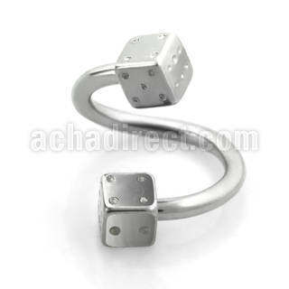 spesdi espiral ceja acero quirurgico dados 3mm mayorista