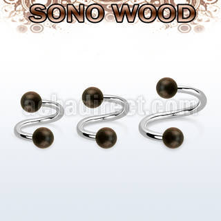 spsn5 espiral organica barra acero 316l bolas madera sono 5mm distribuidor mayorista