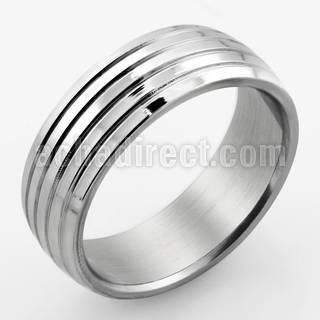 sr310 anillo acero inoxidable brillo espejo 4 lineas superficiales curvas suaves venta