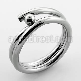 sr325 anillo acero inoxidable bola brillo espejo distribuidor mayorista
