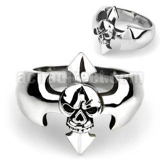 sr339 anillo acero 316l calavera brillo espejo distribuidor mayorista