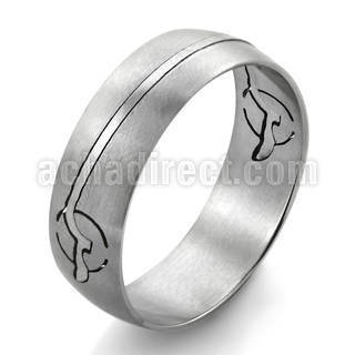 sr34 anillo acanalado acero inoxidable mate aguila cortada distribuidor