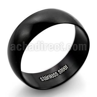 srb17 anillo banda ancha acero inoxidable anodizado negro distribuidor mayorista