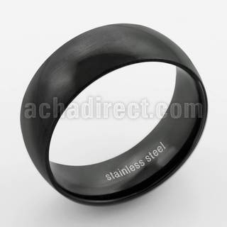 srb64 anillo banda ancha acero inoxidable anodizado negra brillo espejo mayorista