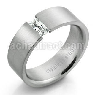 src4 anillo acero inoxidable mate cristal rectangulares claros 3x6tmm distribuidor mayorista