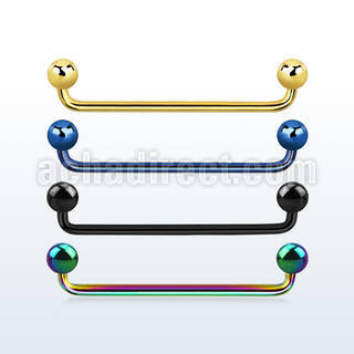 subta barbell superficial industrial acero 316l anodizado 90 grados bolas 5mm 35mm al por mayor