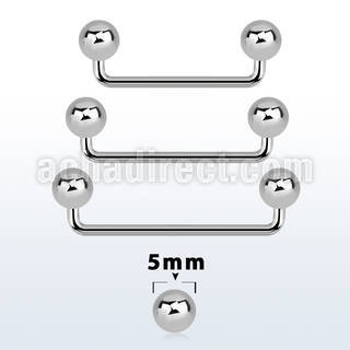 sudb5 barbell superficial industrial acero quirurgico 90 grados bolas 5mm mayorista