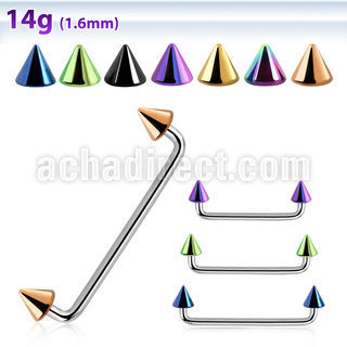 sudcnt4 90 polished steel surface barbell w 4mm black cones