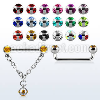suddl2 barbell superficial industrial acero quirurgico 90 grados bolas joya 5mm conectadas traves multi joya 5mm distribuidor mayorista