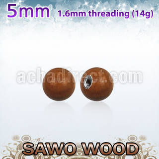 swball5 bola madera sawo 5mm rosca acero quirurgico distribuidor