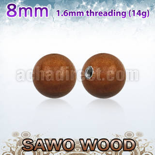swball8 bola madera sawo 8mm rosca acero quirurgico distribuidor