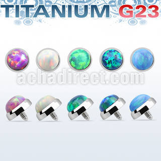 tafop5 5mm titanium g23 dermal anchor top part w synthetic opal