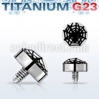 talg13 microdermal titanio g23 disco 4mm logo tela arana rosca interna base microdermal 2mm 2 5mm al por mayor