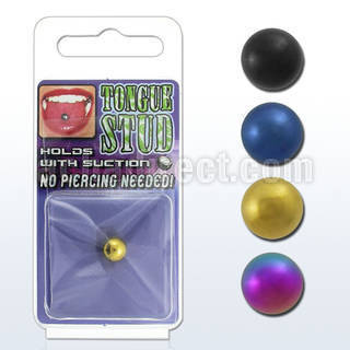 tgttg anodized illusion tongue stud hold with suction