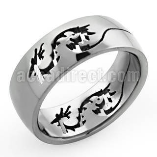 tir10x anillo titanio g23 dragon cortado al por mayor