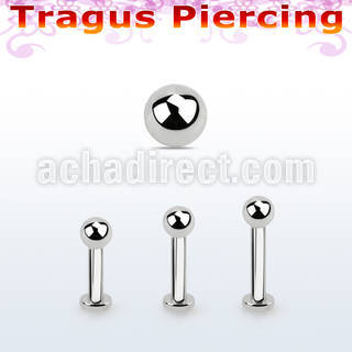 tlbb3 labret tragus acero 316l base redonda 2 5mm tragus piercing bola 3mm mayorista