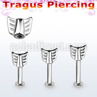 tlbeaw labret tragus acero 316l base redonda 2 5mm tragus piercing flecha distribuidor mayorista