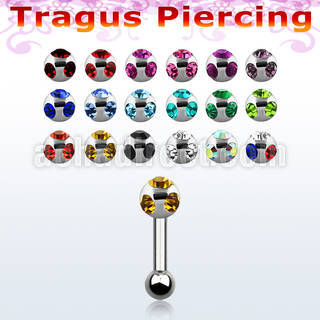 trg10 piercing tragus acero quirurgico bola multi joya 4mm bola acero liso 3mm 6mm 8mm al por mayor