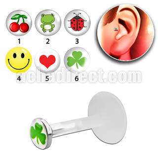 trgl1 piercing tragus bio flex presion plata esterlina 3mm logos variados venta