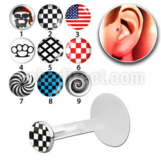 trgl8 piercing tragus bio flexible plata esterlina presion 3mm logos basicos al por mayor