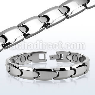ub116 brazalete tungsteno brillo espejo uniones interconectadas venta