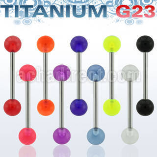ubbuv barbell lengua titanio g23 bolas acrilico uv 6mm 16mm distribuidor mayorista
