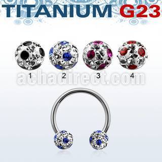ucbfr6a barbell circular titanio g23 bolas multi cristal 6mm puntos venta