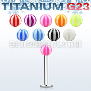 ulbeb3 labret titanio g23 bolas pelota playa acrilico uv 3mm 8mm venta