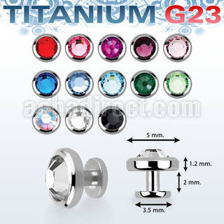 usdf5 skin diver titanio g23 barra cristal bisel 5mm al por mayor
