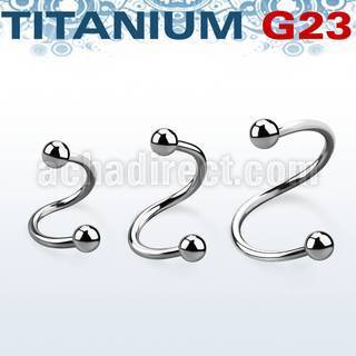 uspeb espiral ceja titanio g23 bolas 3mm distribuidor mayorista