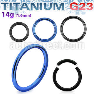 utsg14 anodized titanium g23 segment ring in 14g 1 6mm