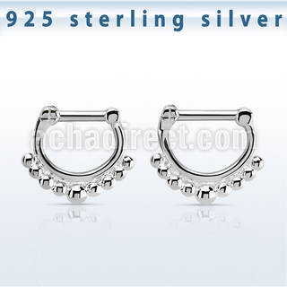 vsepn14 septum clicker plata 925 barra cierre acero 316l decorado bolas grandes barra 14 516 6mm 8mm venta