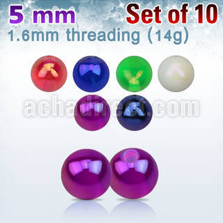 xabuvb5 set 10 bolas acrilicas recubrimiento ab 5mm rosca distribuidor
