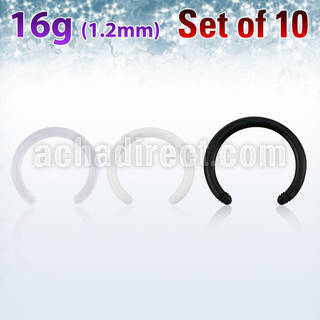 xacb16g pack 10 barbell circular bio flexible rosca externa al por mayor