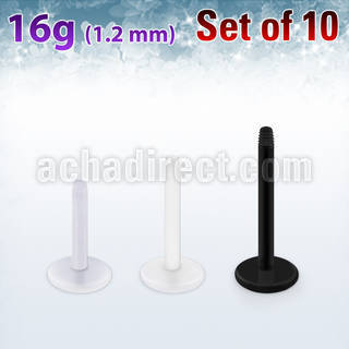 xalb16g flexible acrylic labret ext thread 1.2mm
