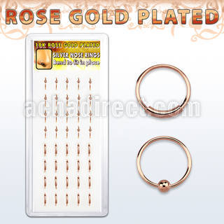 xrsgnh box of silver nose hoops 15 ball 10 endless hoops