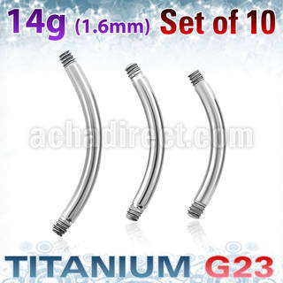 xubn14g pack 10 barras banana titanio g23 brillo espejo 8mm 14mm distribuidor mayorista