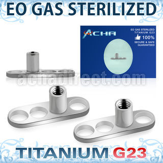 ztsa2 sterilized titanium g23 base part three holes internal