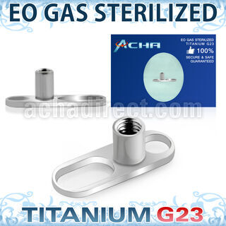ztsa3 sterilized titanium g23 base part two holes internal
