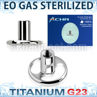 ztsa6 sterilized titanium g23 base part two holes internal