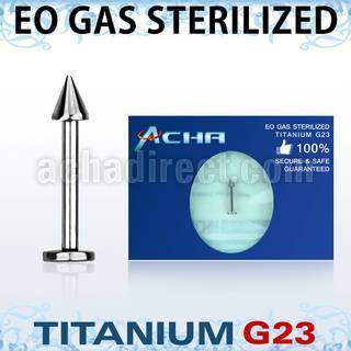 zulbcn3 piercing esterilizado labret titanio g23 cono 3mm venta
