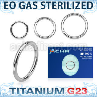 zusegh16 eo gas sterilized titanium g23 hinged segment ring