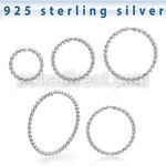 agselw20 silver seamless nose ring 20g twisted wire