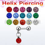 bber45b helix barbell with 4mm ball dangling ferido crystal