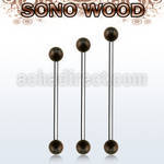 bbinsn5 organic industrial barbell w 5mm sono wood balls
