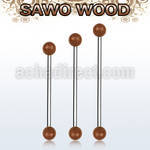 bbinsw5 organic industrial barbell w 5mm sawo wood balls
