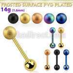 bbtfo5 anodized steel tongue barbell w 5mm frosted steel ball