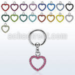 bcrg497 316l steel bcr 1.6mm w a crystal studded heart