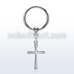 bcrscrs 316l steel ball closure ring 16g w plain simple cross