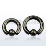 bcrt2 black pvd 316l steel ball closure ring w 10mm ball